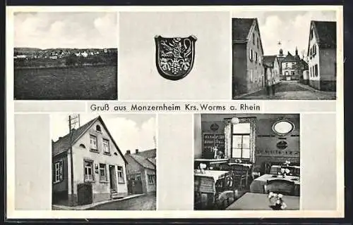 AK Monzernheim /Krs. Worms, Gasthof zum Deutschen Haus