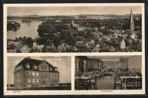 AK Eutin, Jugendherberge, Speisesaal, Totalansicht