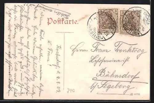 AK Neukirchen i. Holst., Adl. Gut Satjewitz