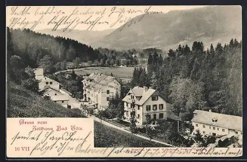 AK Bad Tölz, Panorama mit Zollhaus