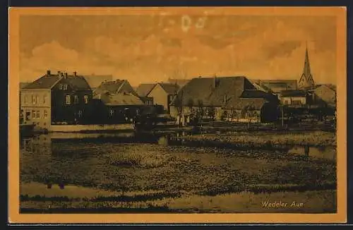 AK Wedel, Ortspartie der Aue