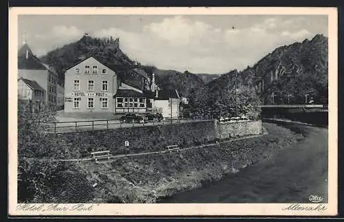 AK Altenahr, Hotel zur Post am Flussufer