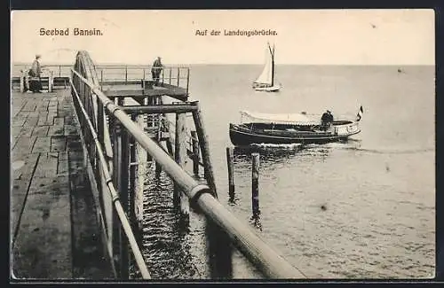 AK Bansin, Auf der Landungsbrücke