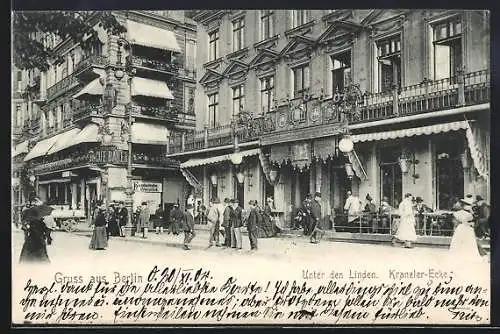 AK Berlin, Geschäfte am Kranzler-Eck, Unter den Linden