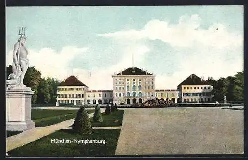 AK München-Nymphenburg, Gesamtansicht
