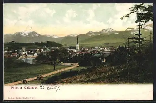 AK Prien am Chiemsee, Ortspanorama