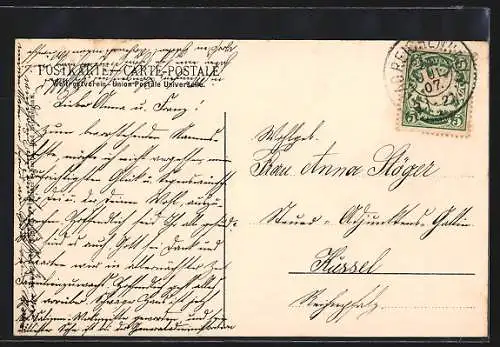 AK Bad Reichenhall, Ortsansicht mit Bergen