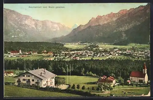 AK Reichenhall, Ortsansicht vom Nonn gesehen