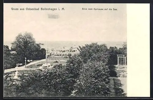 AK Boltenhagen, Blick vom Kurhaus auf die Ostsee