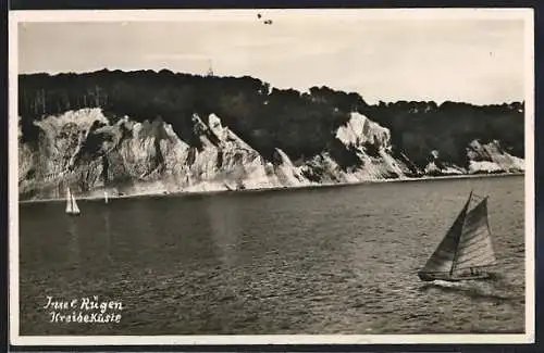 AK Insel Rügen, Blick auf die Kreideküste