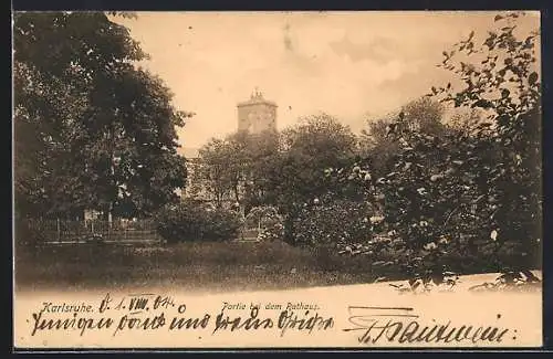 AK Karlsruhe, Partie bei dem Rathaus