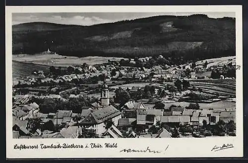 AK Tambach-Dietharz /Thür. Wald, Blick auf den Ort