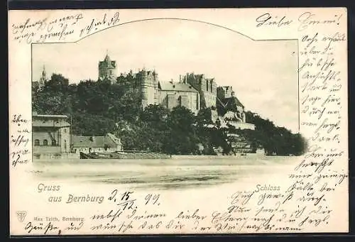 AK Bernburg, Blick aufs Schloss