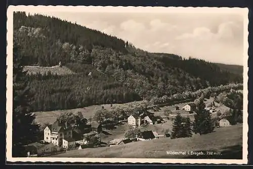AK Wildenthal im Erzgeb., Ortschaft im Tal