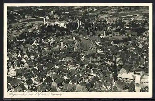 AK Hofheim / Taunus, Totalansicht vom Flugzeug aus