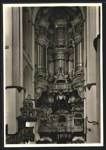 AK Rostock, Marienkirche, Orgel 1767 und Füstenempore 1749