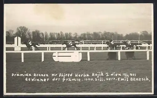 AK Wien, Prämien Rennen 1931, Mr. Alfred Herba Rojik