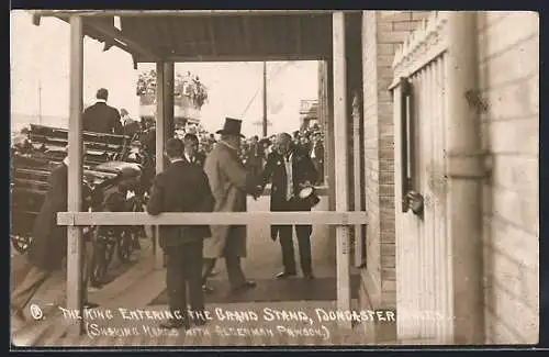 AK Doncaster, The King entering the Grand Stand