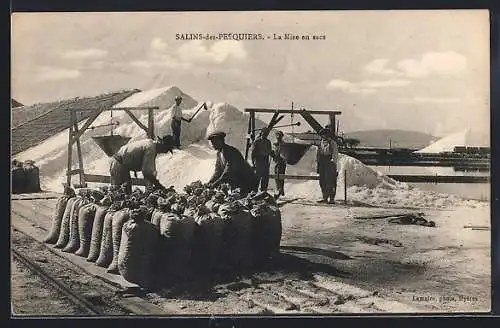 AK Salins-des-Resquiers, La Mise en sacs
