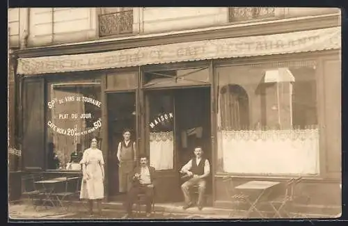 Foto-AK Paris, Cafe Restaurant