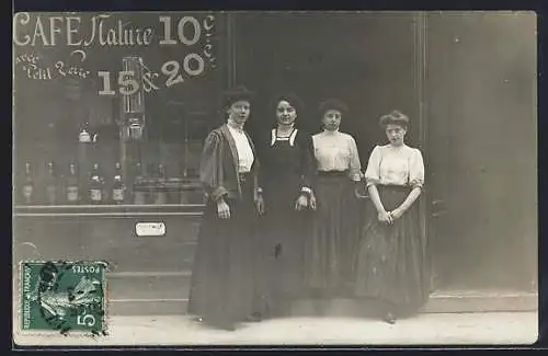 Foto-AK Paris, Cafe Nature