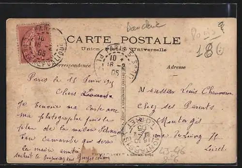 Foto-AK Paris, Angestellte vor einem Geschäft