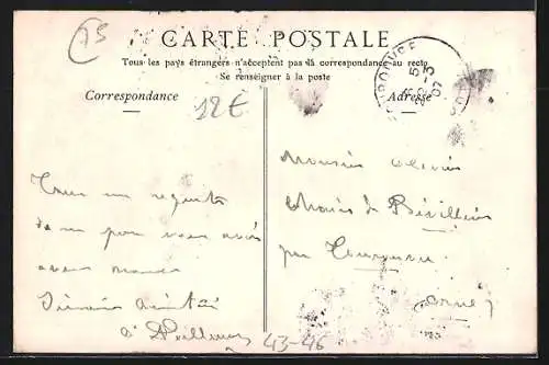 Foto-AK Paris, Kühe und Ochsen in einem Hof