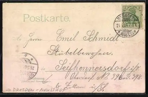 AK Dresden-Neustadt, Concert- & Ball-Etablissement Variété-Theater Deutscher Kaiser, Innenansichten