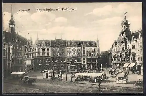 AK Essen-R., Kopstadtplatz mit Kolosseum