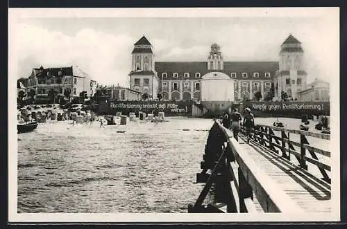 AK Binz a. Rügen, Die Landungsbrücke, Kämpfe gegen Remilitarisierung