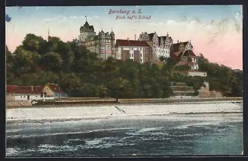 AK Bernburg, Blick auf Schloss