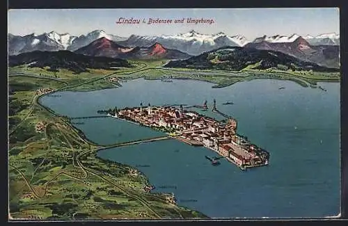 AK Lindau i. B., Umgebungskarte