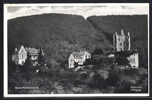AK Ramstein im Kylltal, Heim-Mütterschule mit Ruine