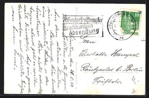 AK München, Universität mit Säulen