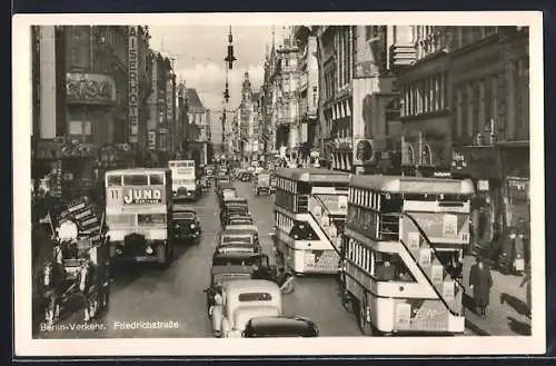 AK Berlin, Stau in der Friedrichstrasse
