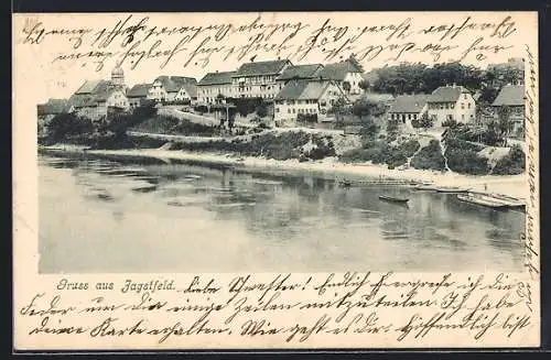AK Jagstfeld, Ortspartie am Ufer