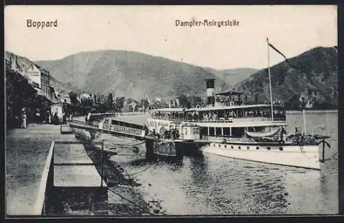 AK Boppard, Dampfer-Anlegestelle