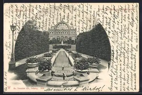 AK Köln-Riehl, Flora, Cascade und Wintergarten