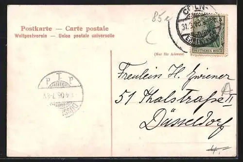 AK Köln-Neustadt, Partie im Volksgarten