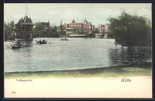 AK Köln-Neustadt, Partie im Volksgarten