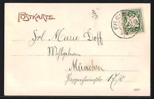 AK Freising, Domberg vom Lindenkeller aus