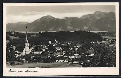 AK Prien, Blick über den Ort aus der Vogelschau
