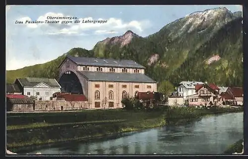 AK Oberammergau, Das Passions-Theater gegen die Labergruppe