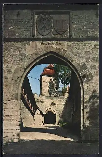 AK Rothenburg o. T., Kobolzeller Tor