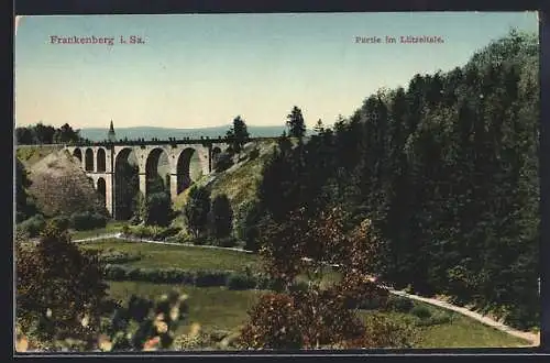 AK Frankenberg i. Sa., Partie im Lützeltale