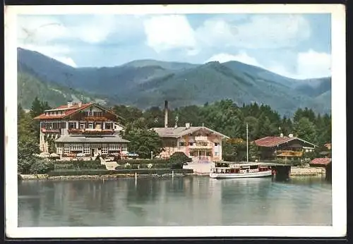 AK Tegernsee, Gasthof zur Überfahrt Egern