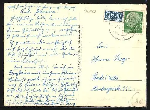 AK Bergheim /Erft, Tor, Schwimmbad, Strassenpartie