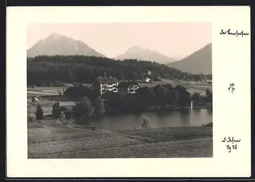 Foto-AK Adalbert Defner: Hintersee, Partie am Ufer