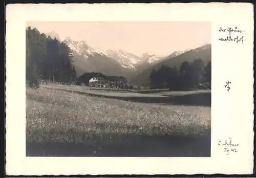 Foto-AK Adalbert Defner: Der Grün-Wuhlerhof
