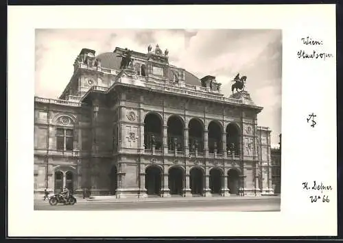 Foto-AK Adalbert Defner: Wien, Blick auf die Staatsoper